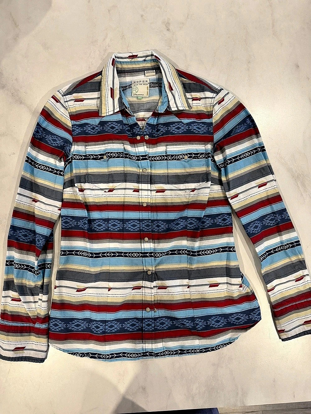 Roper Women’s Small Striped Shirt Size Small